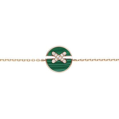 [CharmAmor]JEUX DE BRACELET MALACHITE PINK GOLD DIAMONDS