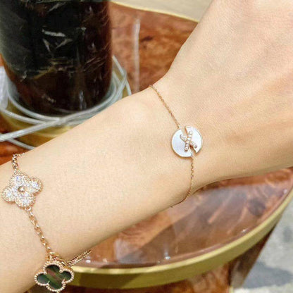 [CharmAmor]JEUX DE BRACELET MOP PINK GOLD DIAMONDS