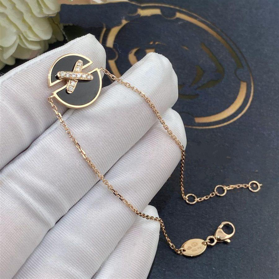 [CharmAmor]JEUX DE BRACELET ONYX PINK GOLD DIAMOND