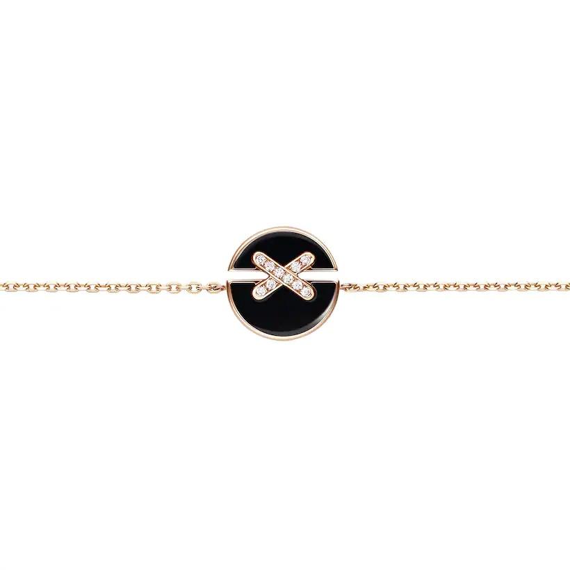 [CharmAmor]JEUX DE BRACELET ONYX PINK GOLD DIAMOND