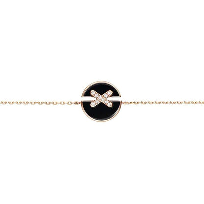 [CharmAmor]JEUX DE BRACELET ONYX PINK GOLD DIAMOND