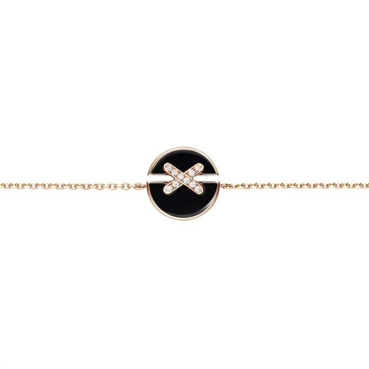 [CharmAmor]JEUX DE BRACELET ONYX PINK GOLD DIAMOND