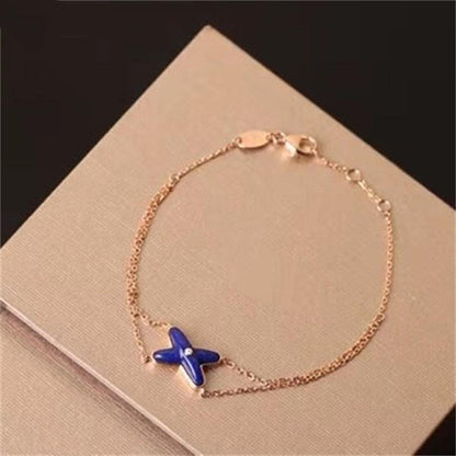 [CharmAmor]Hollow Design Four-Leaf Clover Flower Shape Ring