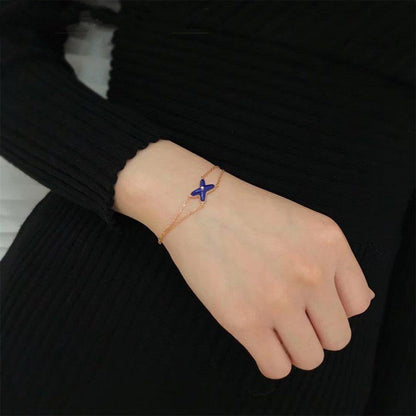 [CharmAmor]Hollow Design Four-Leaf Clover Flower Shape Ring