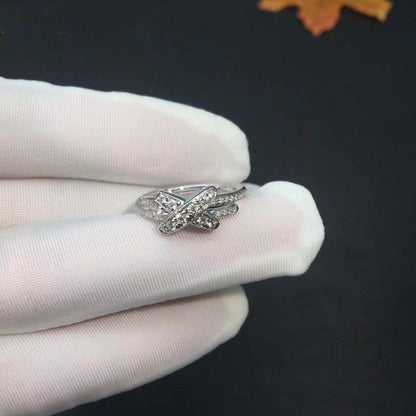 [CharmAmor]JEUX DE SILVER DIAMOND RING