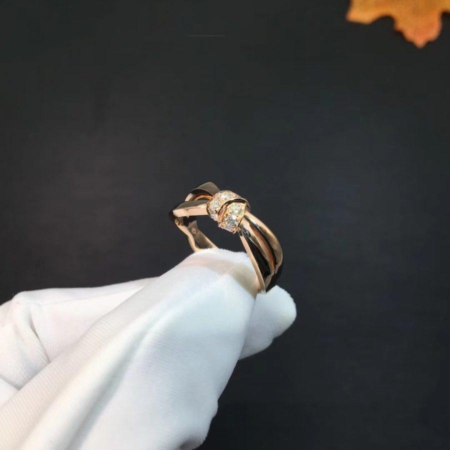 [CharmAmor]LIENS RING PINK GOLD DIAMOND