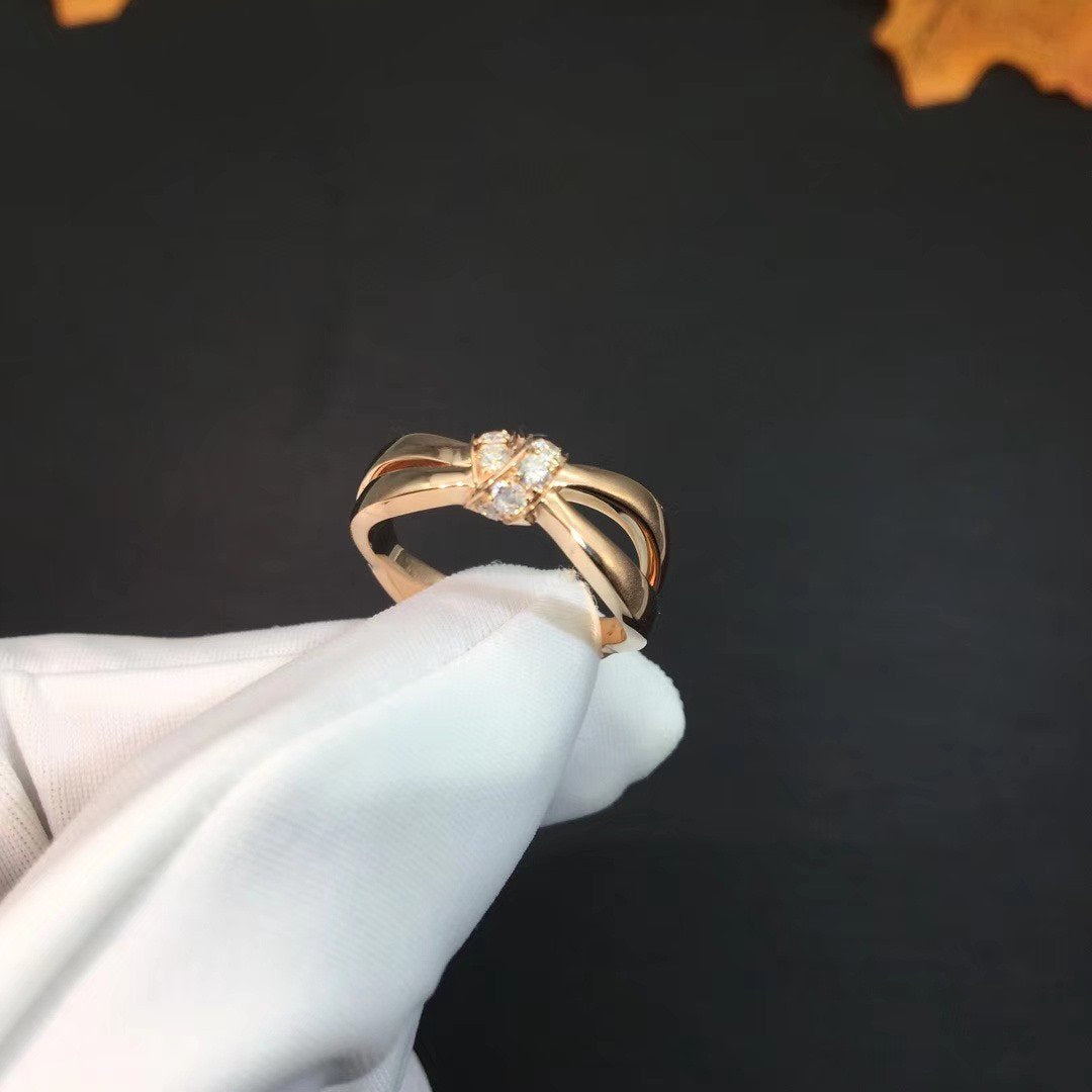 [CharmAmor]LIENS RING PINK GOLD DIAMOND