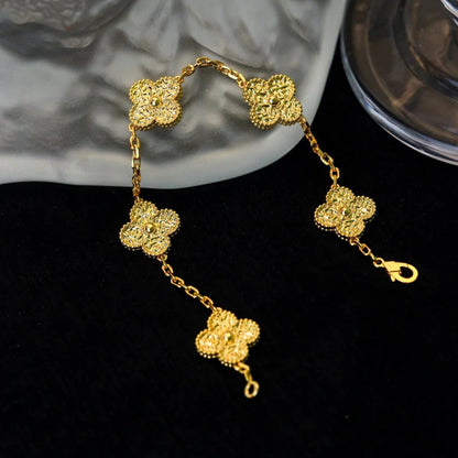 [CharmAmor]CLOVER 5 MOTIFS BRONZING BRACELET
