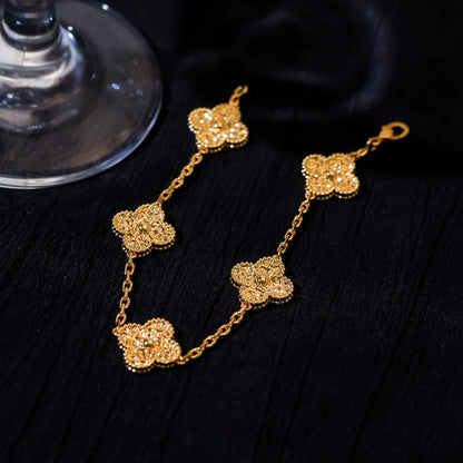 [CharmAmor]CLOVER 5 MOTIFS BRONZING BRACELET