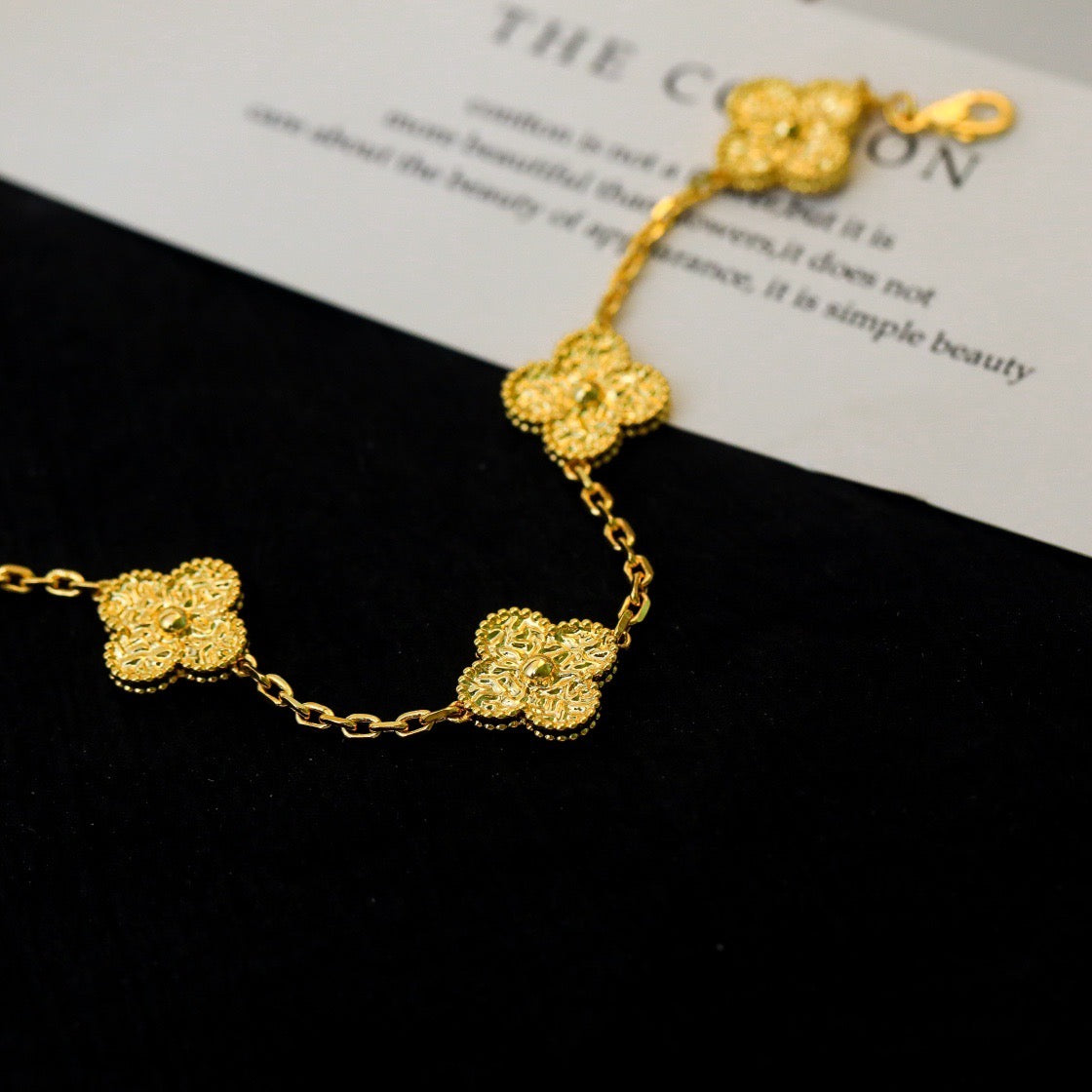[CharmAmor]CLOVER 5 MOTIFS BRONZING BRACELET
