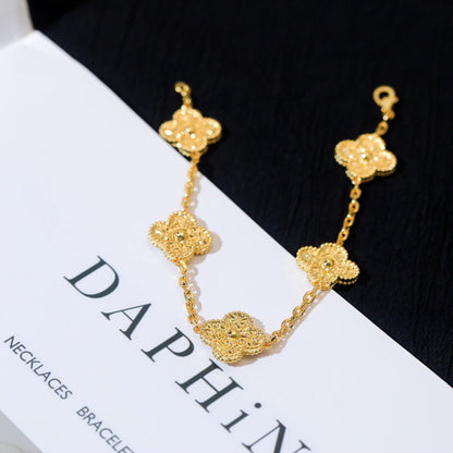 [CharmAmor]CLOVER 5 MOTIFS BRONZING BRACELET
