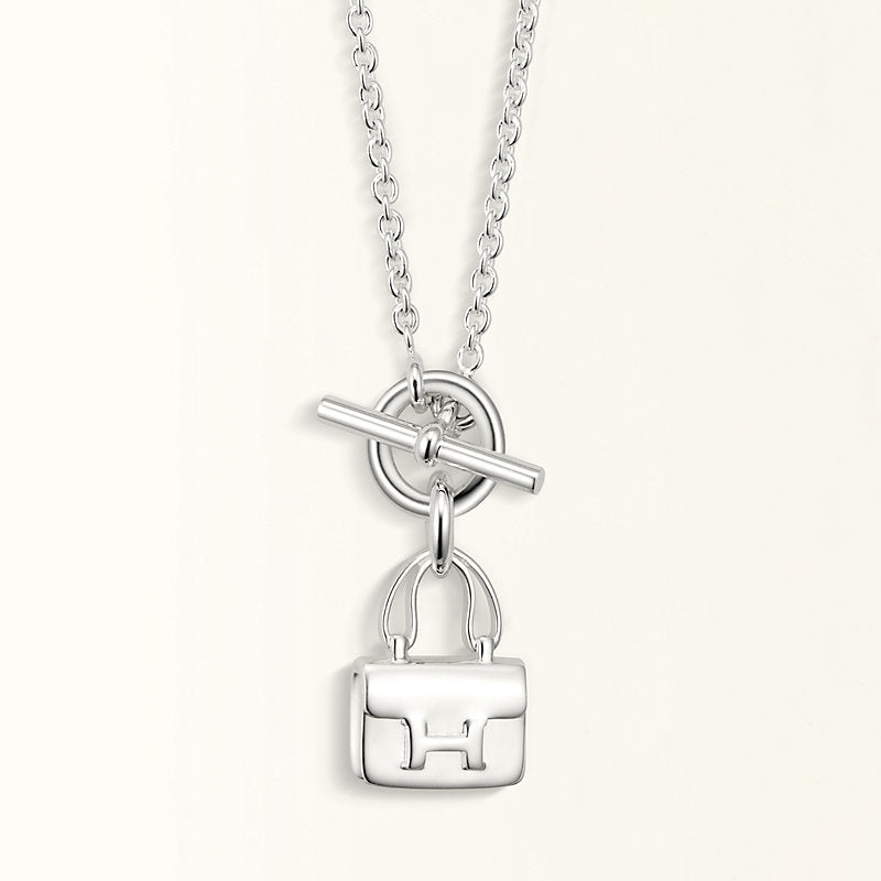 [CharmAmor]POP H PEDANT SILVER NECKLACE