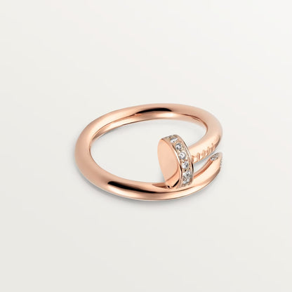[CharmAmor]JUSTE RING 2.6MM HALF DIAMOND