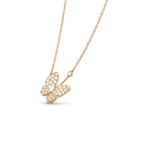 [CharmAmor]BUTTERFLY DIAMOND NECKLACE