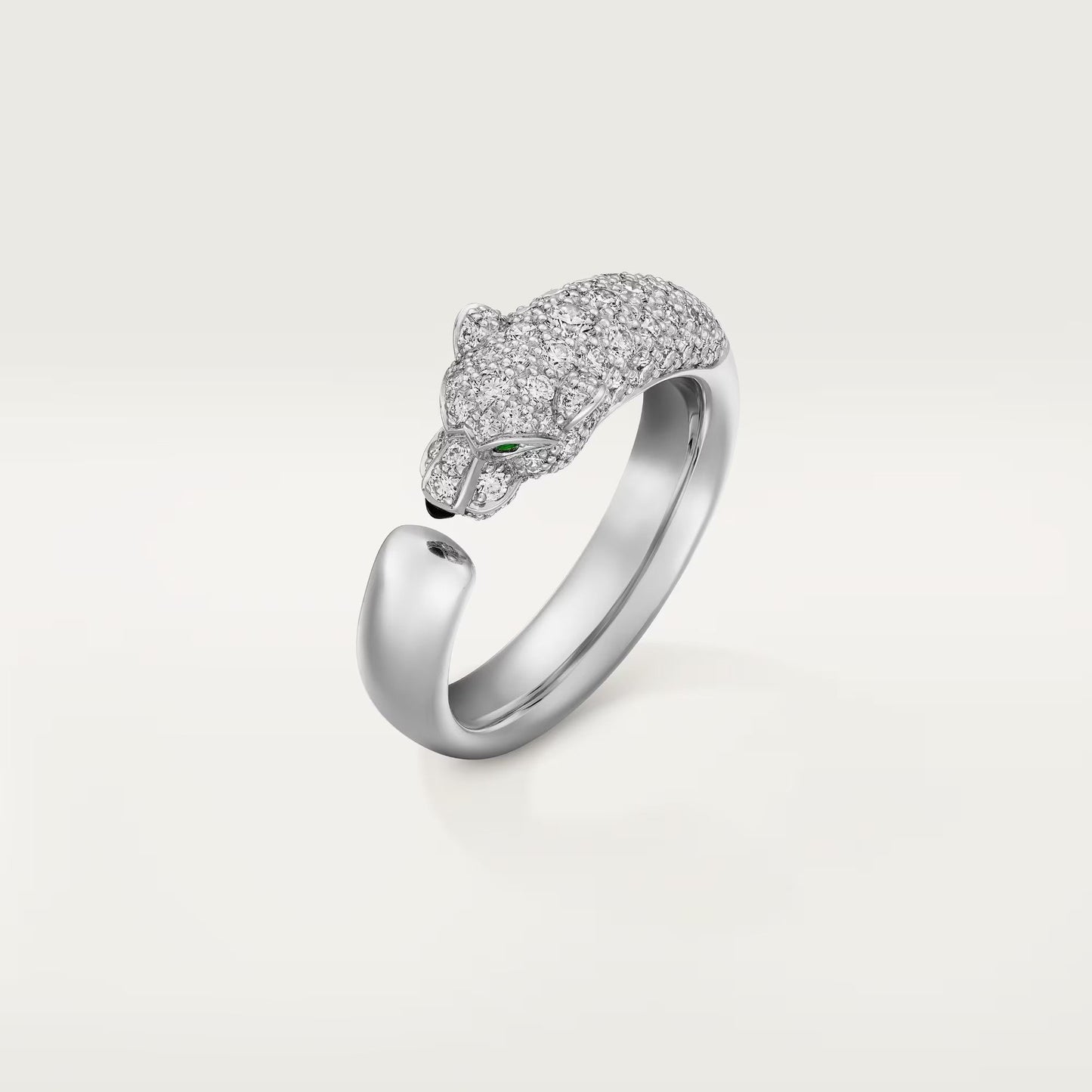 [CharmAmor]PANTHERE HALF DIAMOND SMALL RING