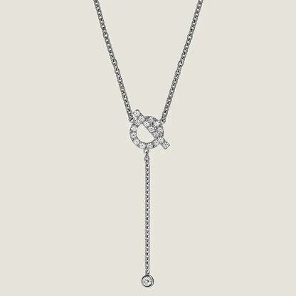 [CharmAmor]FINESSE SILVER DIAMOND NECKLACE
