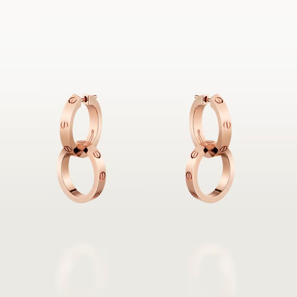 [CharmAmor]LOVE 3.3MM DANGLE EARRINGS