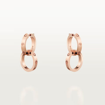 [CharmAmor]LOVE 3.3MM DANGLE EARRINGS