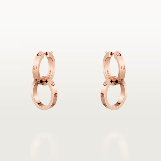 [CharmAmor]LOVE 3.3MM DANGLE EARRINGS