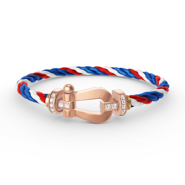 [CharmAmor]FORCE LARGE HORSESHOE HALF DIAMOND BRACELET ROSE GOLD