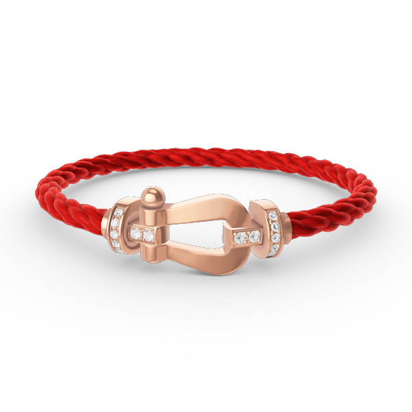 [CharmAmor]FORCE LARGE HORSESHOE HALF DIAMOND BRACELET ROSE GOLD