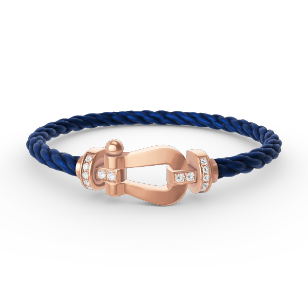 [CharmAmor]FORCE LARGE HORSESHOE HALF DIAMOND BRACELET ROSE GOLD