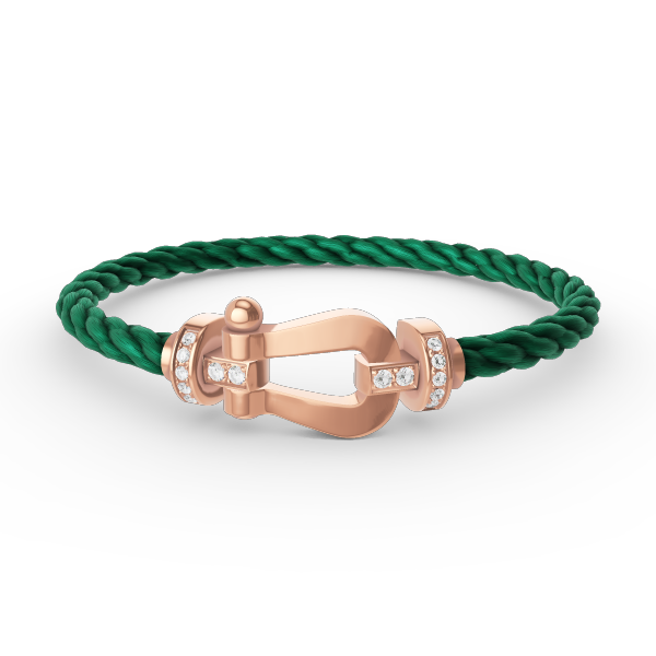 [CharmAmor]FORCE LARGE HORSESHOE HALF DIAMOND BRACELET ROSE GOLD