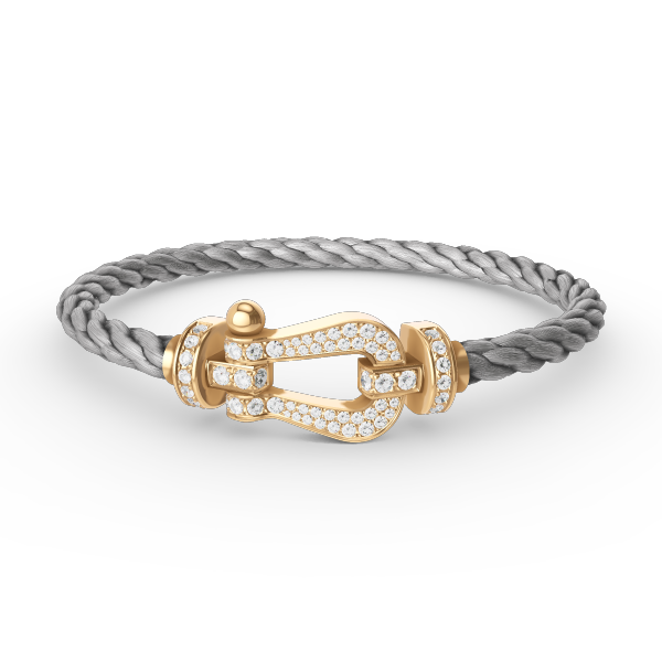 [CharmAmor]FORCE LARGE HORSESHOE FULL DIAMOND BRACELET GOLD