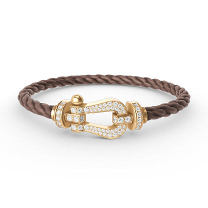 [CharmAmor]FORCE LARGE HORSESHOE FULL DIAMOND BRACELET GOLD