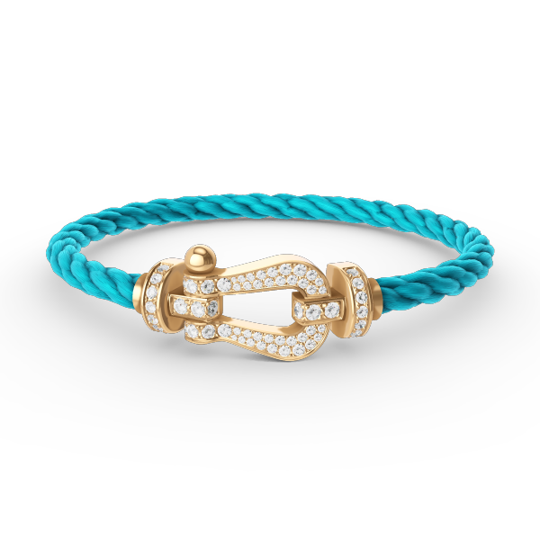 [CharmAmor]FORCE LARGE HORSESHOE FULL DIAMOND BRACELET GOLD