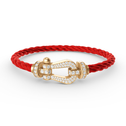 [CharmAmor]FORCE LARGE HORSESHOE FULL DIAMOND BRACELET GOLD