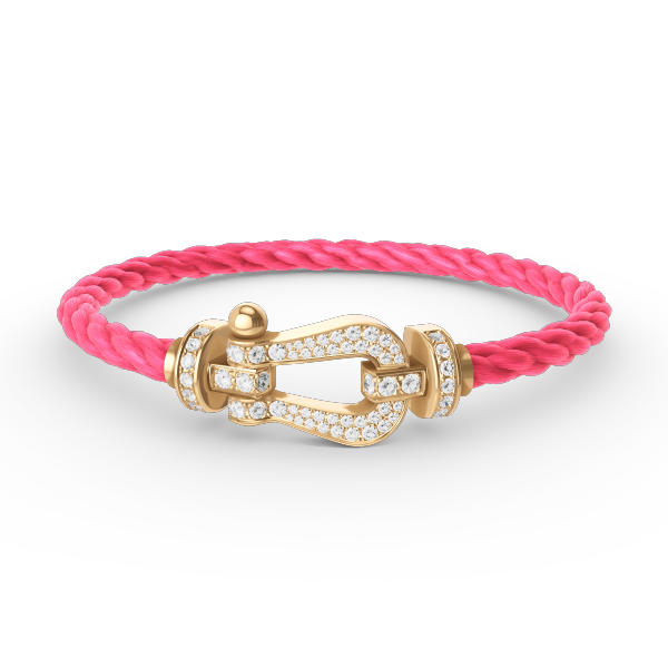 [CharmAmor]FORCE LARGE HORSESHOE FULL DIAMOND BRACELET GOLD
