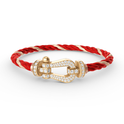 [CharmAmor]FORCE LARGE HORSESHOE FULL DIAMOND BRACELET GOLD