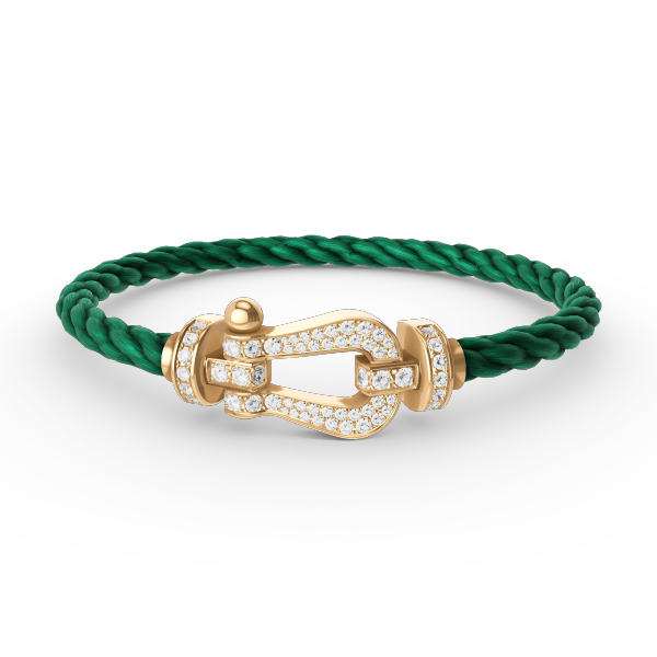 [CharmAmor]FORCE LARGE HORSESHOE FULL DIAMOND BRACELET GOLD