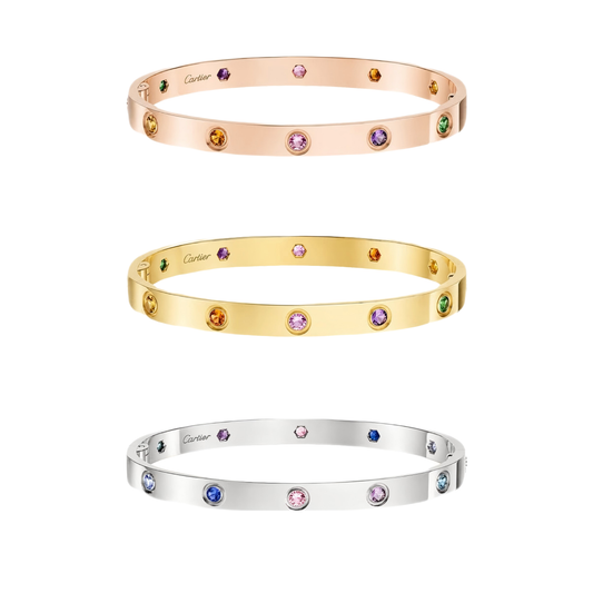 [CharmAmor]2026 RAINBOW LOVE BRACELET 6.1MM  10 DIAMONDS