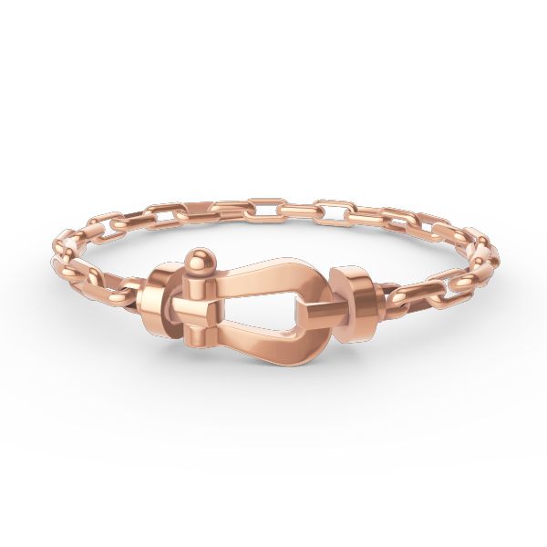 [CharmAmor]FORCE LARGE HORSESHOE CLASP  METAL BRACELET