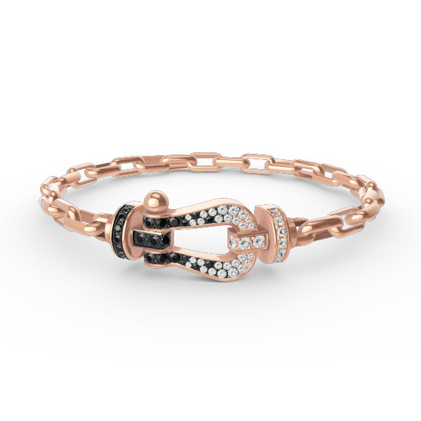 [CharmAmor]FORCE LARGE HORSESHOE CLASP  METAL BRACELET