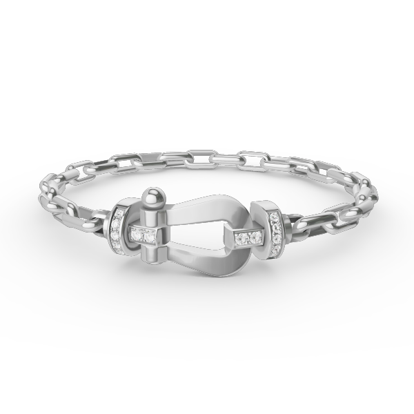[CharmAmor]FORCE LARGE HORSESHOE CLASP  METAL BRACELET