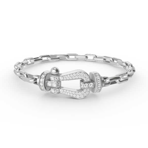 [CharmAmor]FORCE LARGE HORSESHOE CLASP  METAL BRACELET