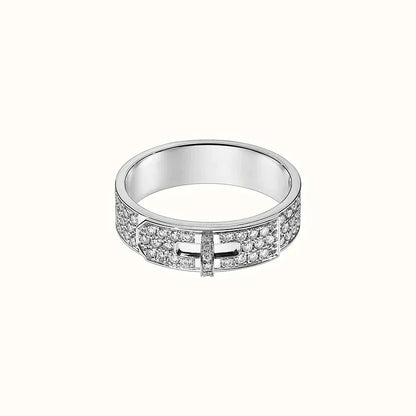 [CharmAmor]KELLY SILVER DIAMOND RING