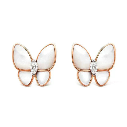 [CharmAmor]BUTTERFLY MOP DIAMOND EARRINGS