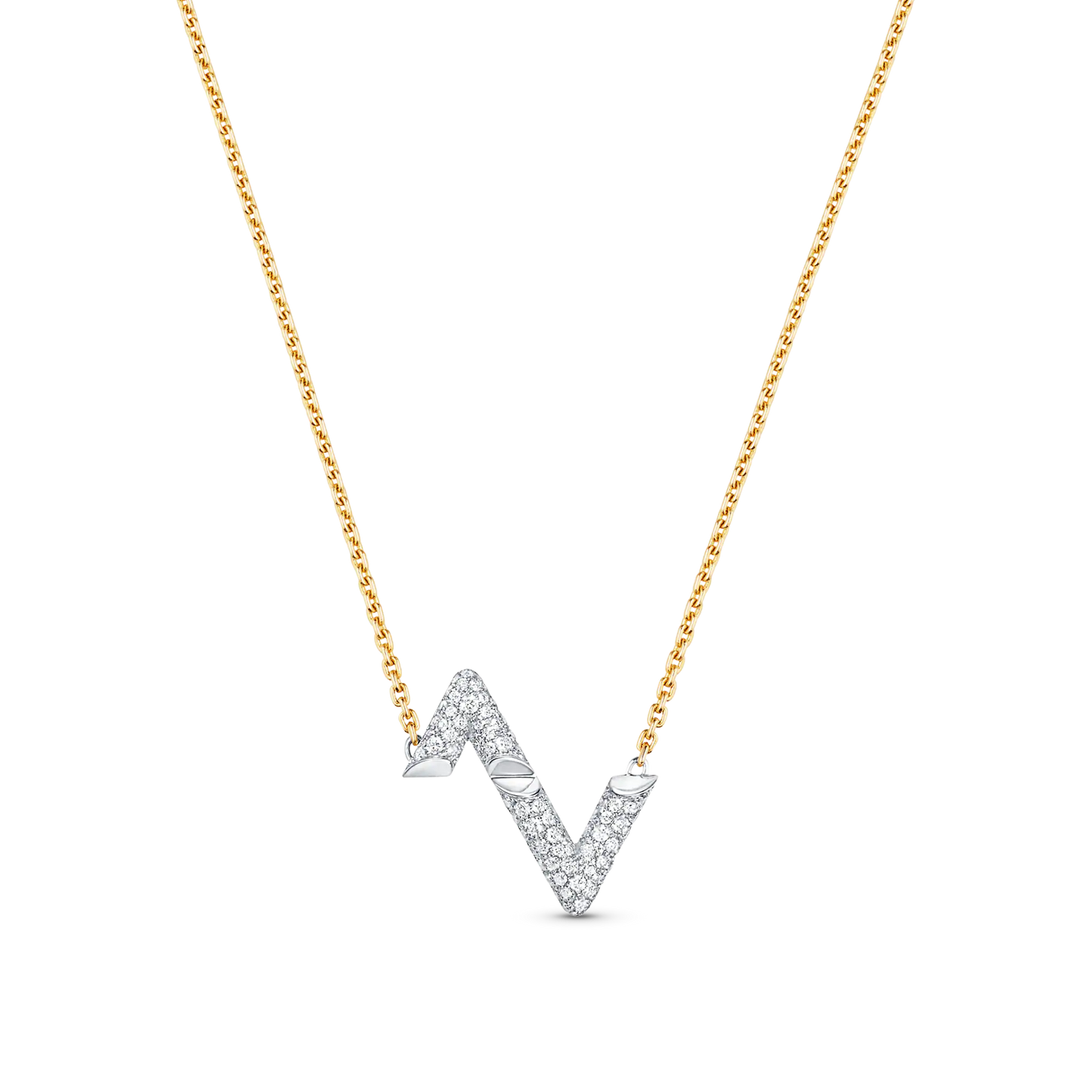 [CharmAmor]VOLT SILVER DIAMOND PEDANT NECKLACE