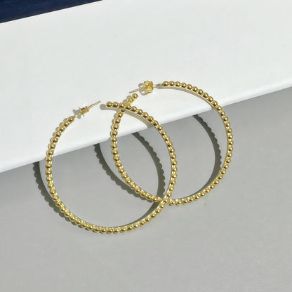 [CharmAmor]SMOOTH BEAD STUD EARRINGS