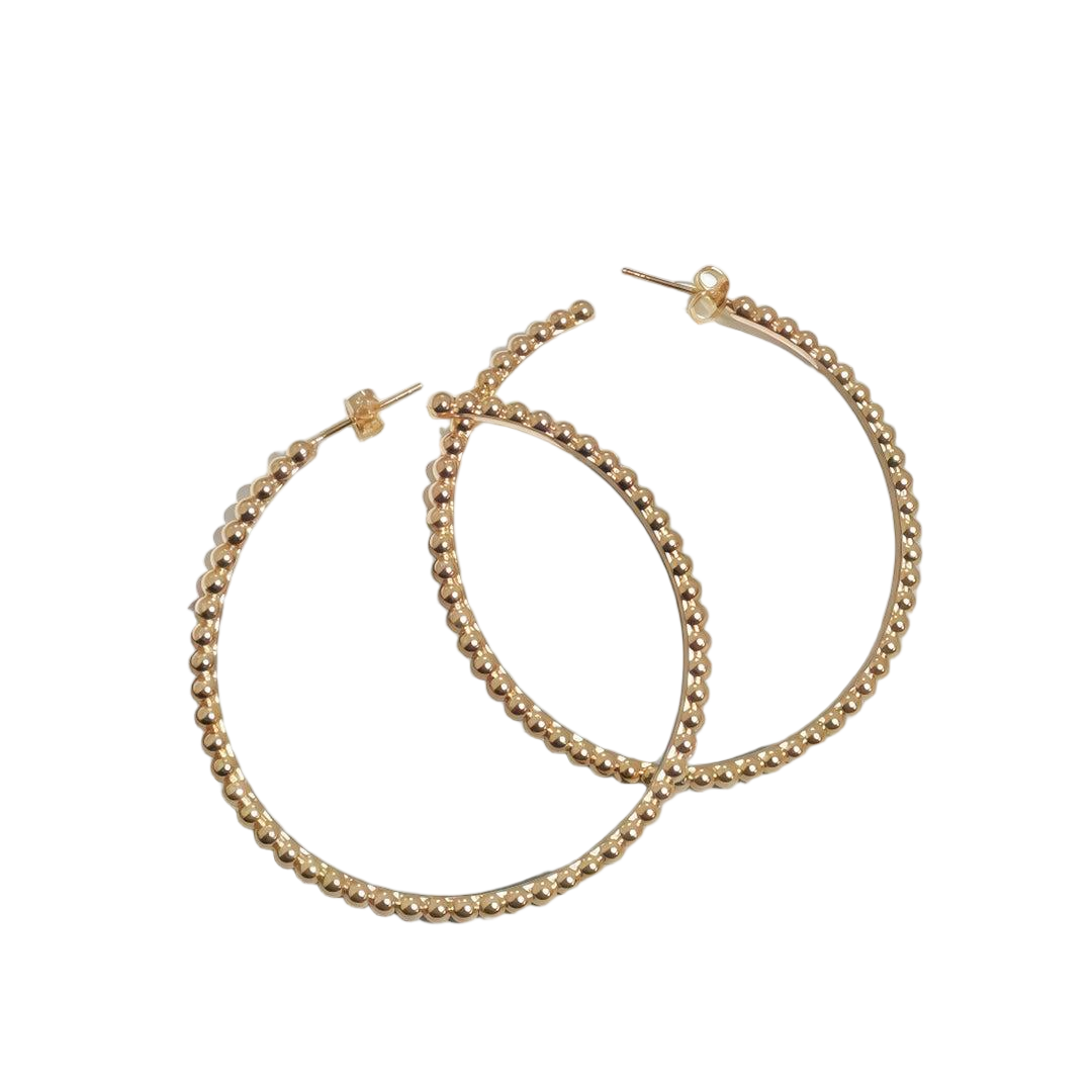 [CharmAmor]SMOOTH BEAD STUD EARRINGS