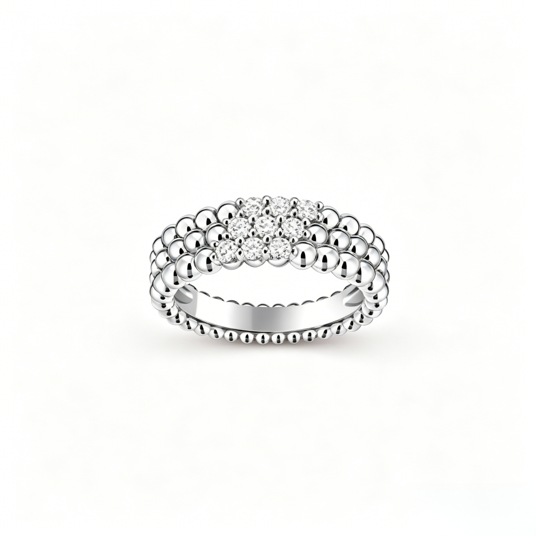 [CharmAmor]Five-row diamond bracelet