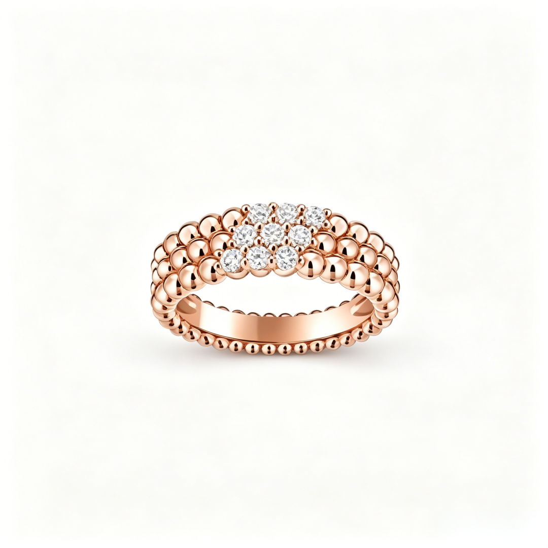 [CharmAmor]Five-row diamond bracelet