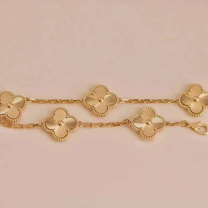 [CharmAmor]CLOVER 5 FLOWERS LASER BRACELET