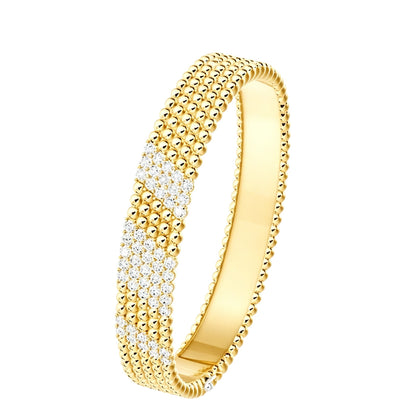 [CharmAmor]Five-row diamond bracelet