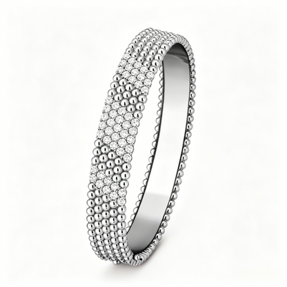 [CharmAmor]Five-row diamond bracelet