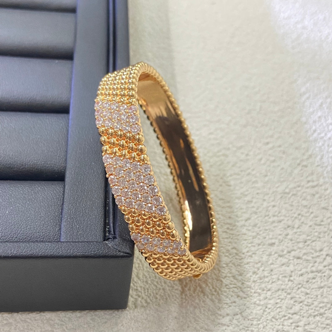 [CharmAmor]Five-row diamond bracelet